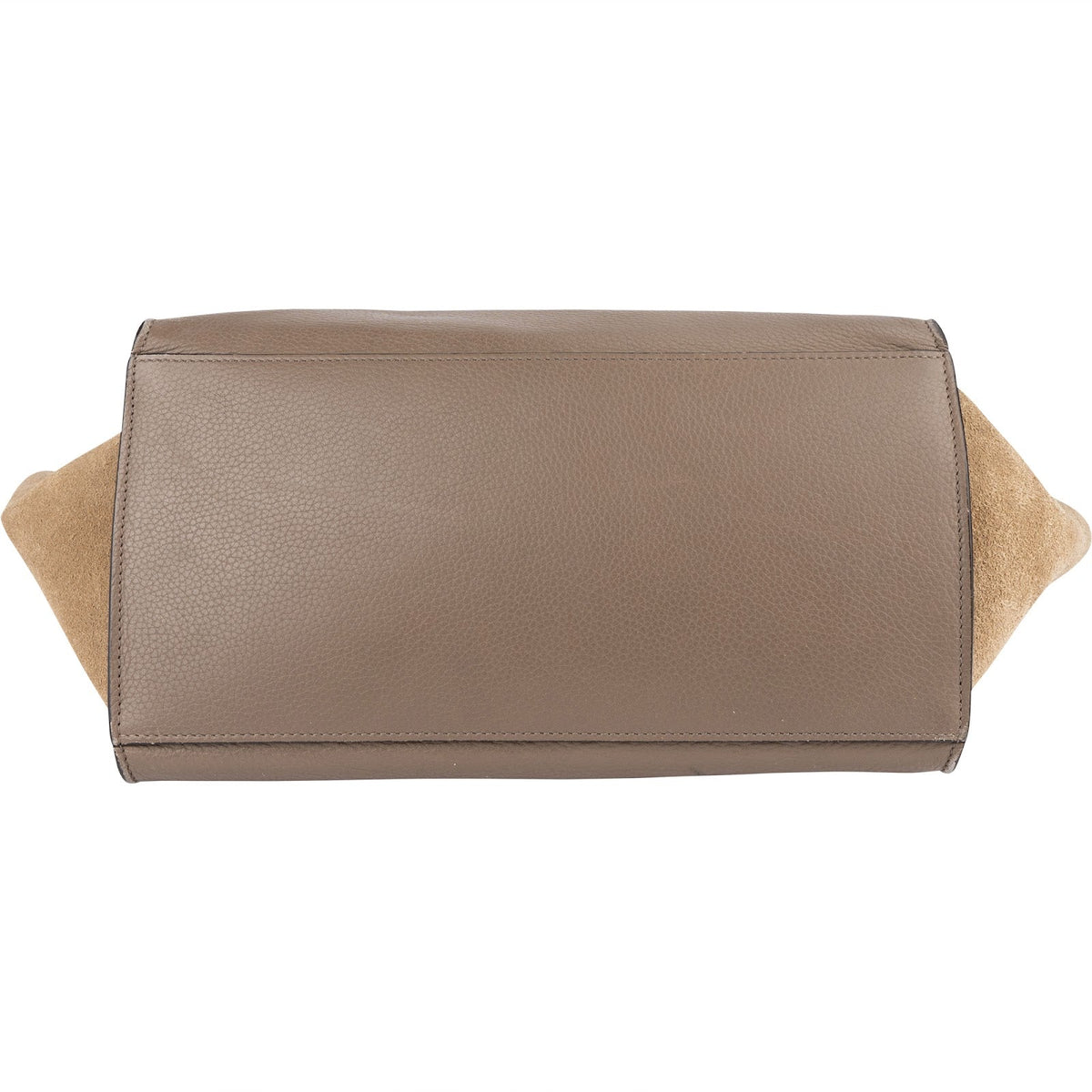 Céline Drummed Suede Leather Trapeze Handbag