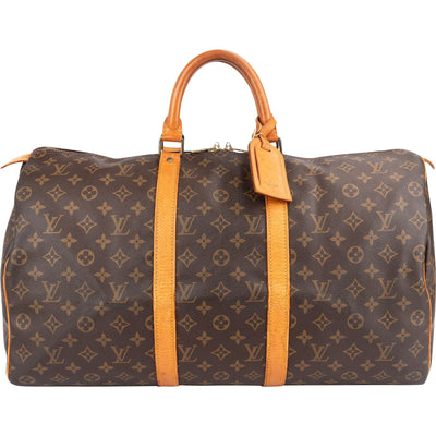 Louis Vuitton Monogram Canvas Keepall 50 Travel Bag