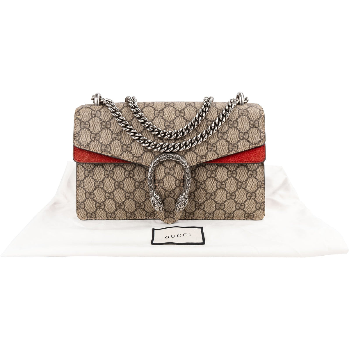 Gucci Monogram GG Supreme Canvas Dionysus Shoulder Bag