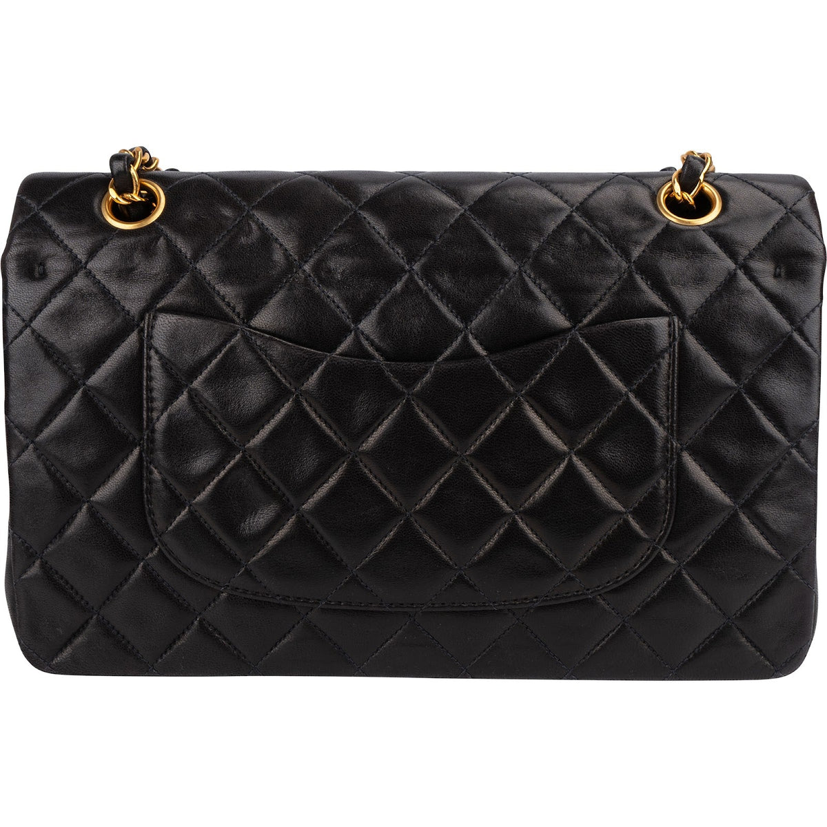 Chanel Quilted Lambskin 24K Gold Medium Double Flap Shoulder Bag