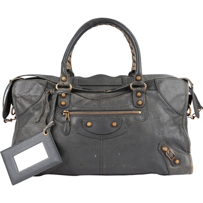 Balenciaga Grey Classic City Handbag