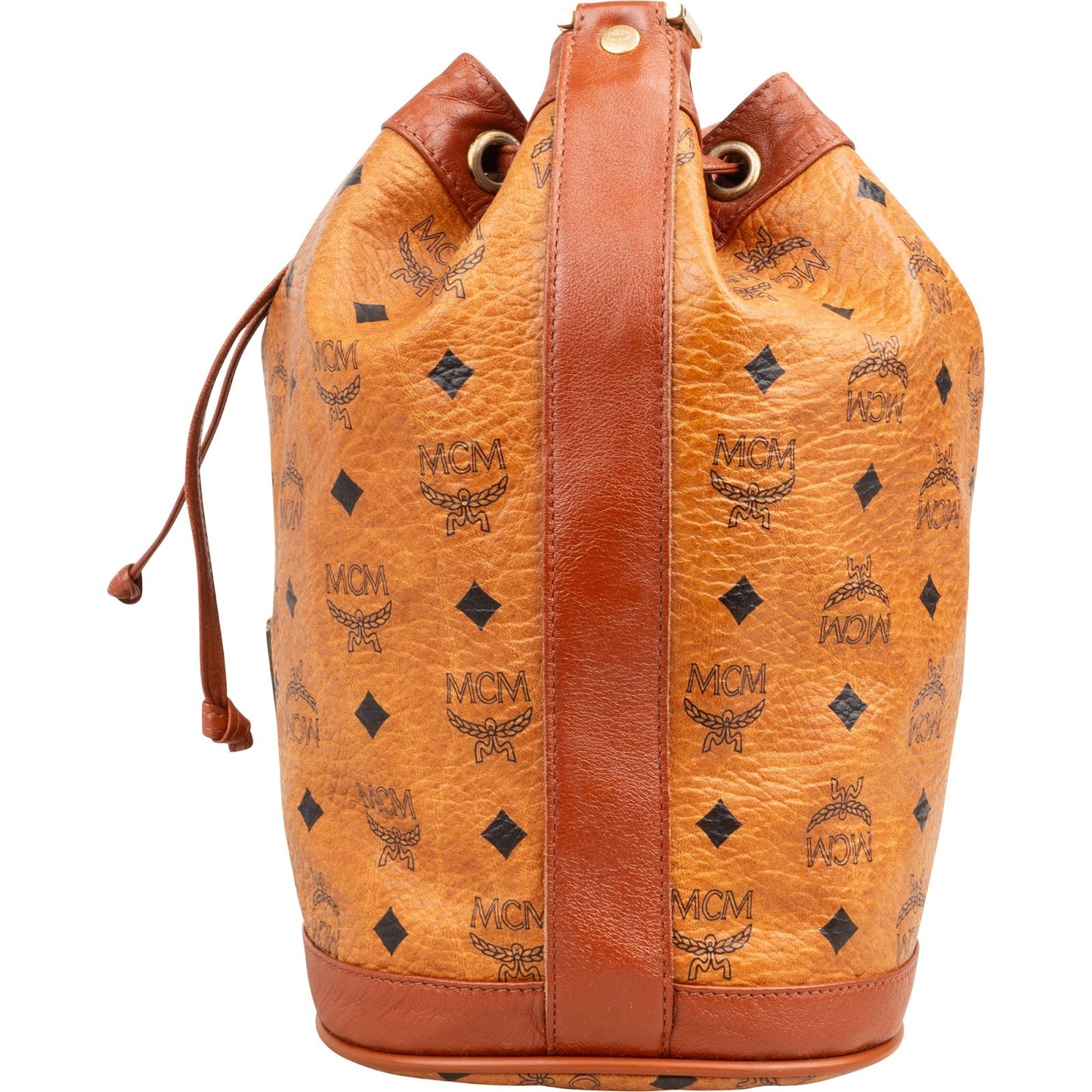MCM Monogram Visetos Bucket Crossbody Bag