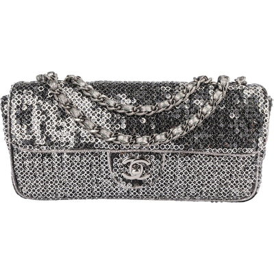 Chanel Sequin Single Flap Crossbody Bag