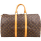 Louis Vuitton Monogram Canvas Keepall 45 Travel Bag
