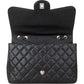 Chanel Quilted Caviar Leather Jumbo Single Flap Crossbody Bag