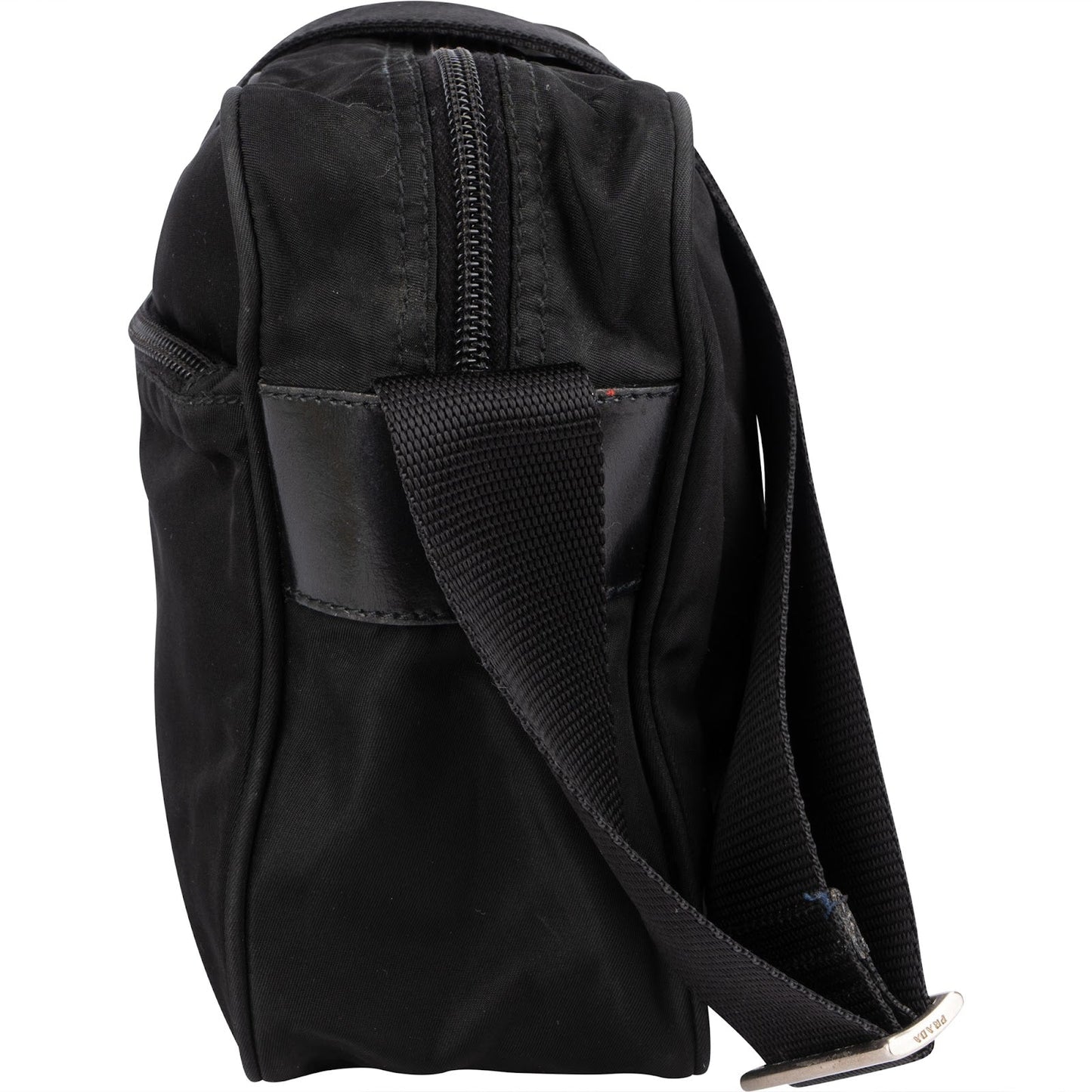 Prada Tessuto Triangle Messenger Crossbody Bag