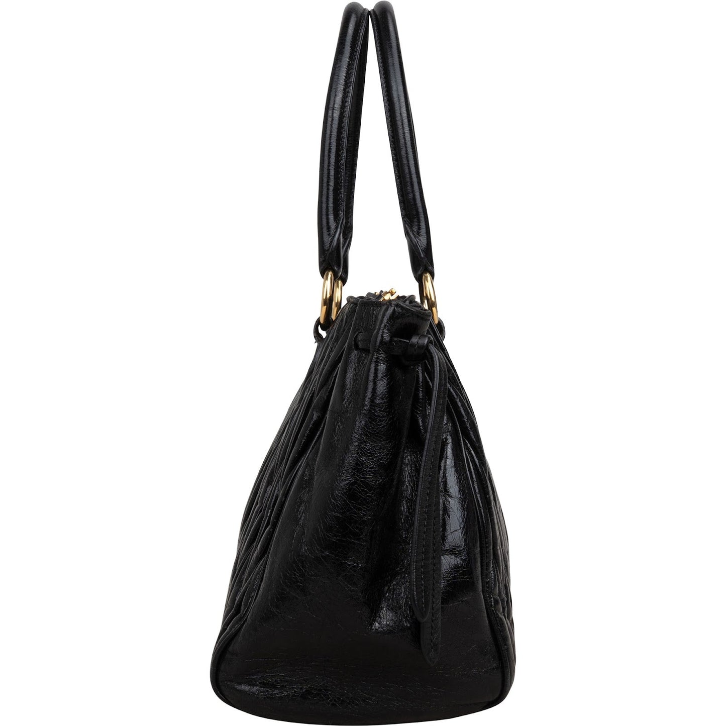 Miu Miu Matelassé Vitello Lux Bow Handbag