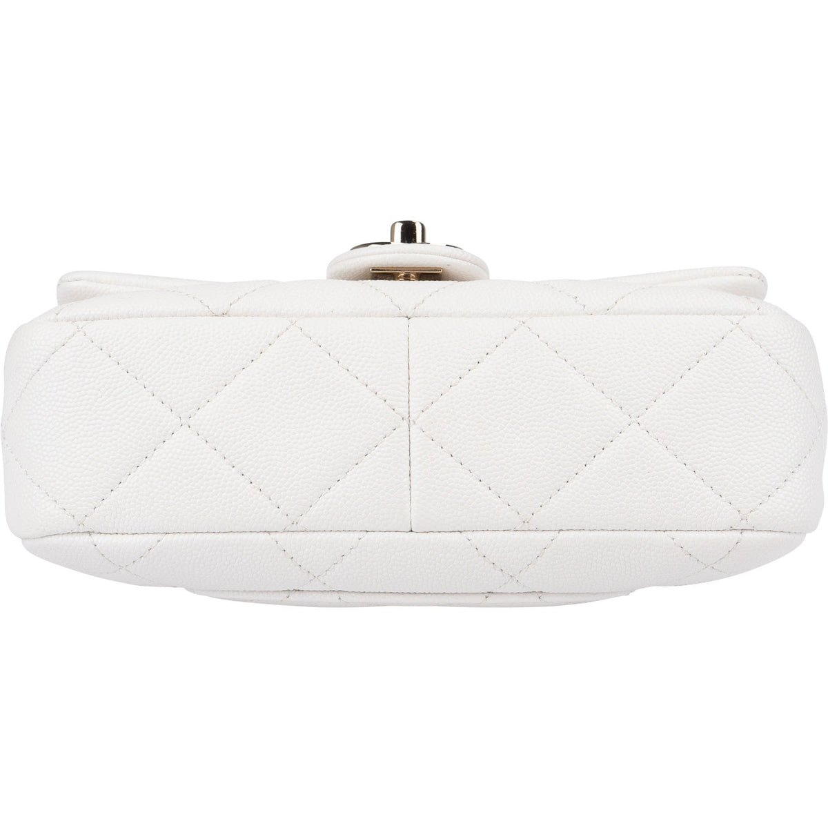 Chanel Quilted Caviar Leather Chunky Chain Rectangular Single Flap Shoulder Bag