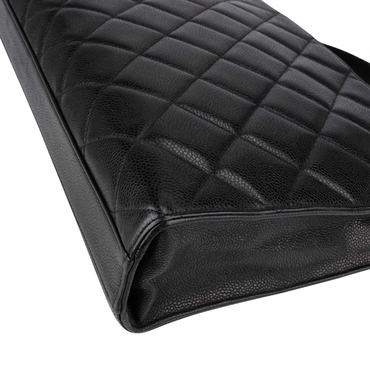 Chanel Quilted Caviar Leather 24K Top Handle Briefcase Handbag