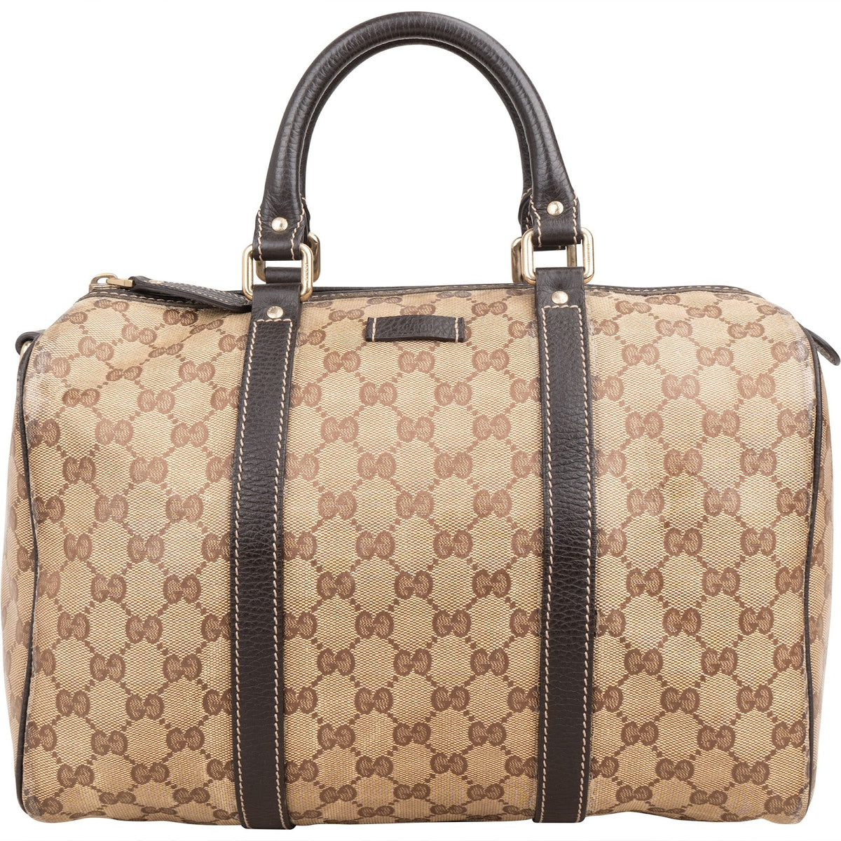 Gucci Monogram GG Coated Canvas Boston Handbag