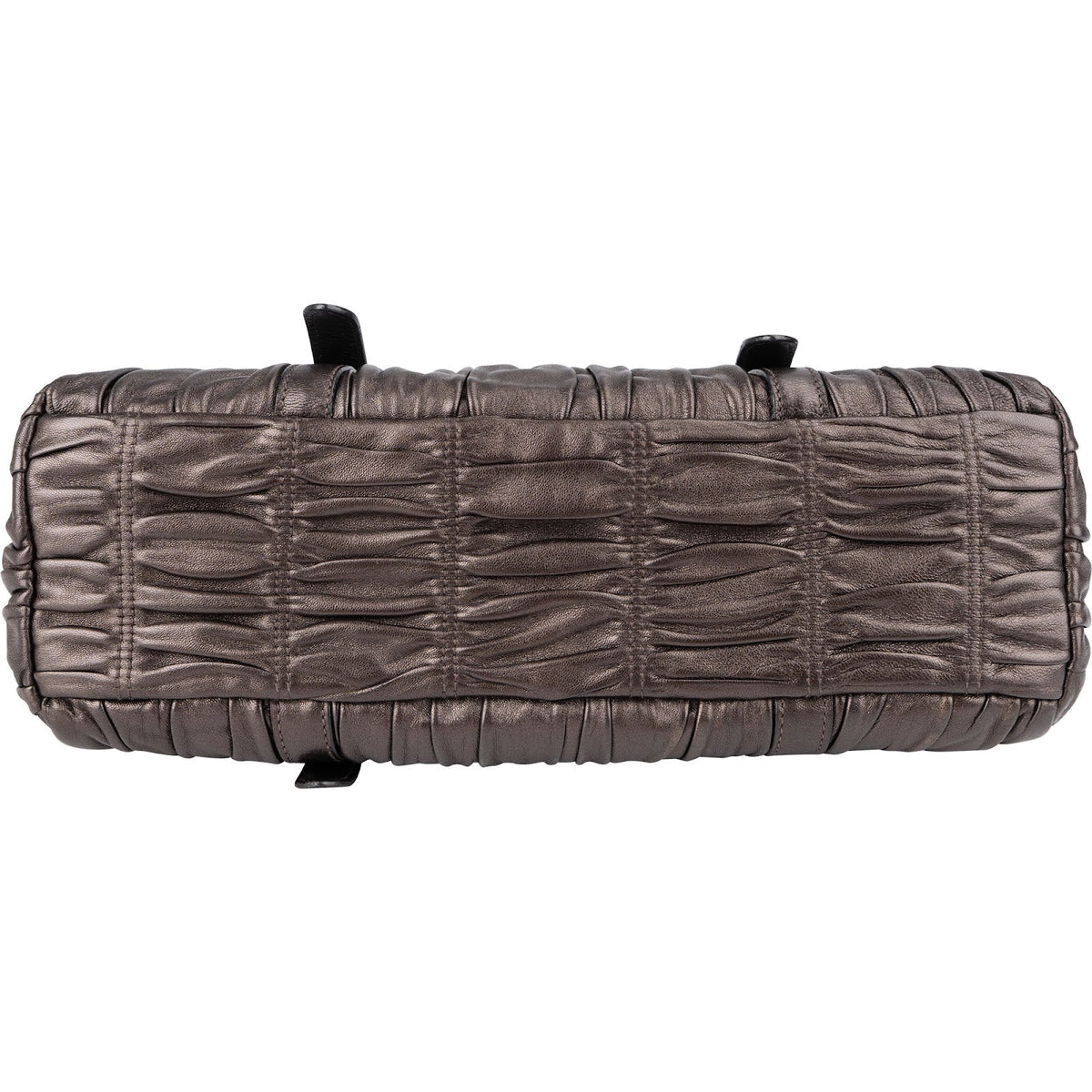 Prada Matelassé Nappa Leather Gaufre Coffer Satchel Shoulder Bag