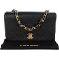 Chanel Quilted Lambskin 24K Gold Single Flap Crossbody Bag