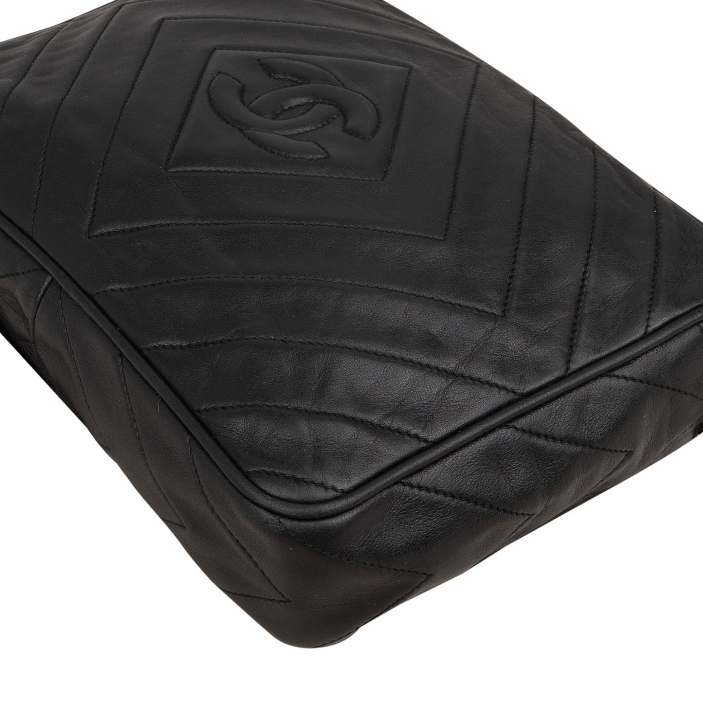 Chanel Quilted Lambskin CC Tassel Crossbody Bag