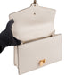 Gucci White Leather Sylvie Shoulder Bag