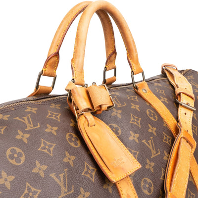 Louis Vuitton Monogram Canvas Keepall 60 Bandoulière Travel Bag