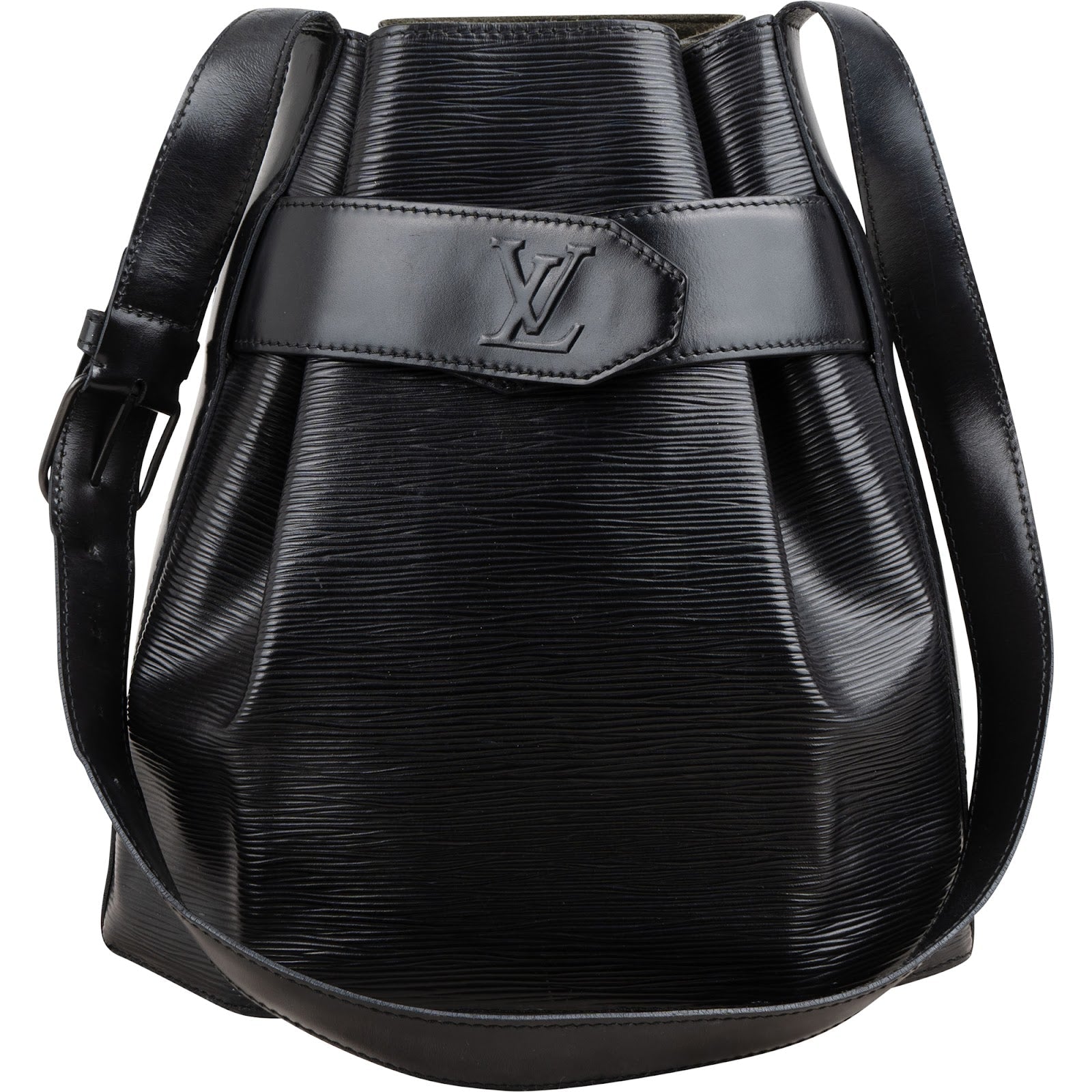 Louis Vuitton Noir Epi Leather Sac d'Epaule PM Shoulder Bag