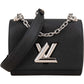 Louis Vuitton Noir Epi Leather Twist PM Crossbody Bag