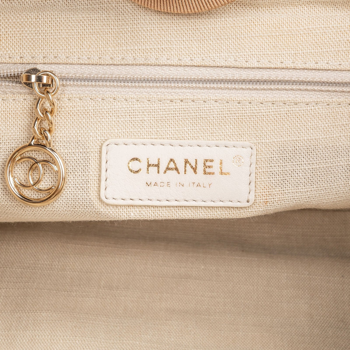 Chanel Canvas Small Deauville Tote Handbag