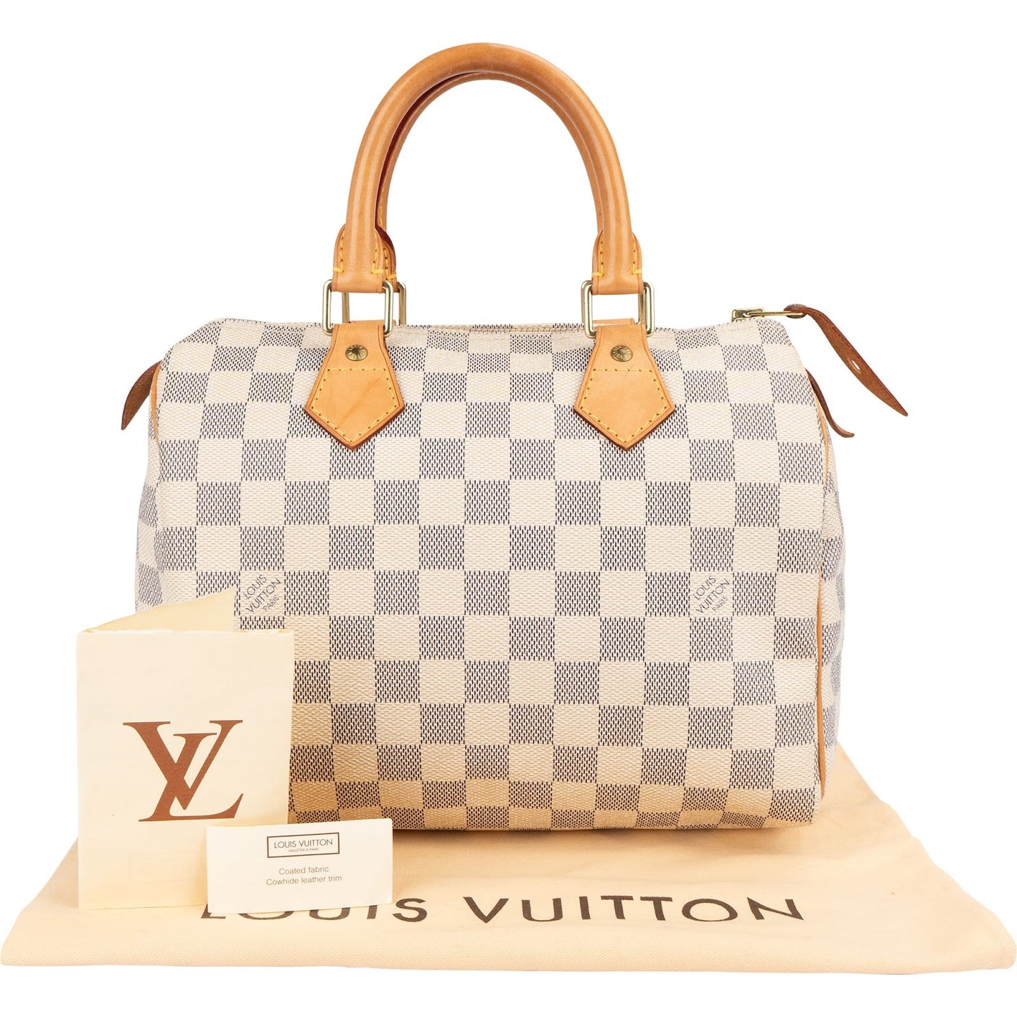 Louis Vuitton Monogram Damier Azur Canvas Speedy 25 Handbag