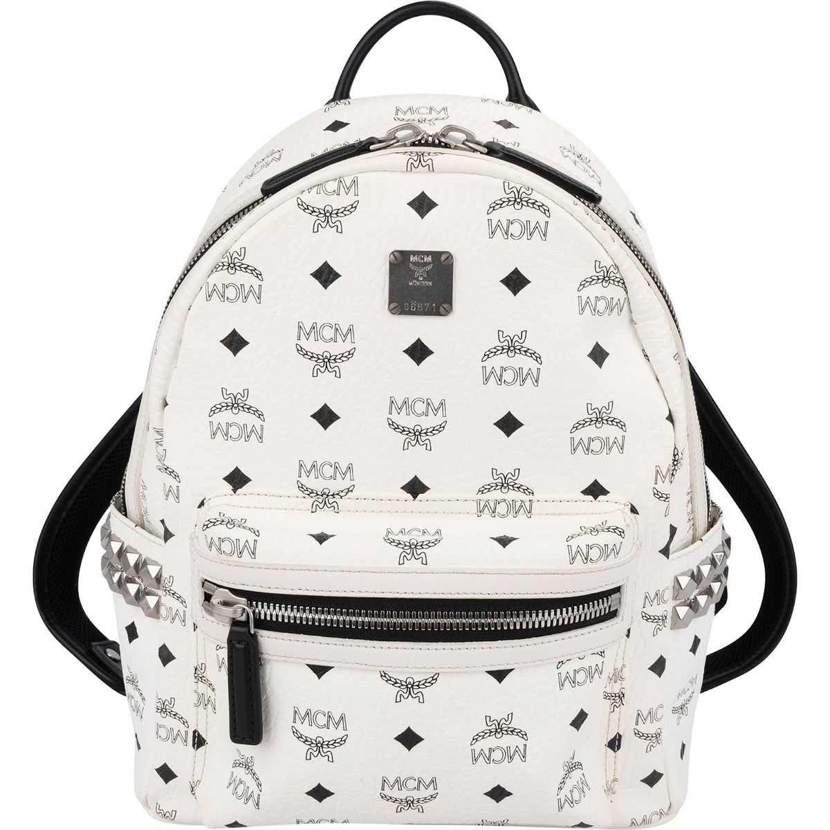 MCM Monogram Visetos Stark Side Studs Mini Backpack