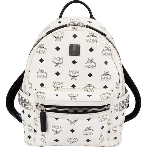 MCM Monogram Visetos Stark Side Studs Mini Backpack
