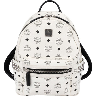 MCM Monogram Visetos Stark Side Studs Mini Backpack