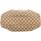 Gucci Monogram GG Canvas Metallic Leather Sukey Handbag