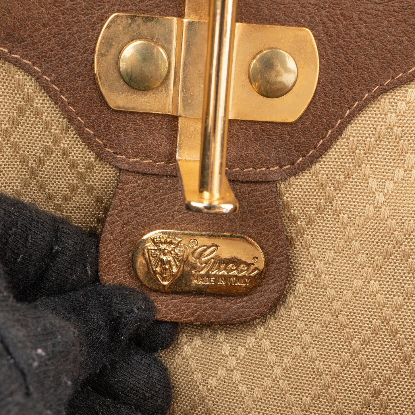 Gucci Monogram GG Supreme Canvas Vintage Zip Around Briefcase 55 Travel Bag