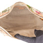 Gucci Leather and Canvas Flora Bamboo Handbag