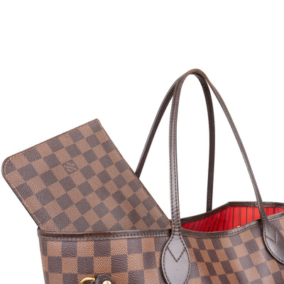 Louis Vuitton Monogram Damier Ebene Neverfull MM Shoulder Bag