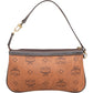 MCM Monogram Visetos Leather Pochette Accessoires Handbag