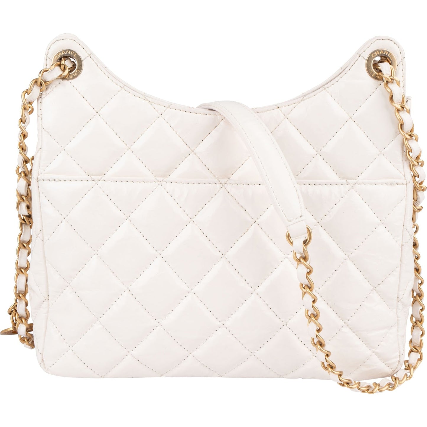 Chanel Quilted Leather Small Wavy CC Crossbody Bag