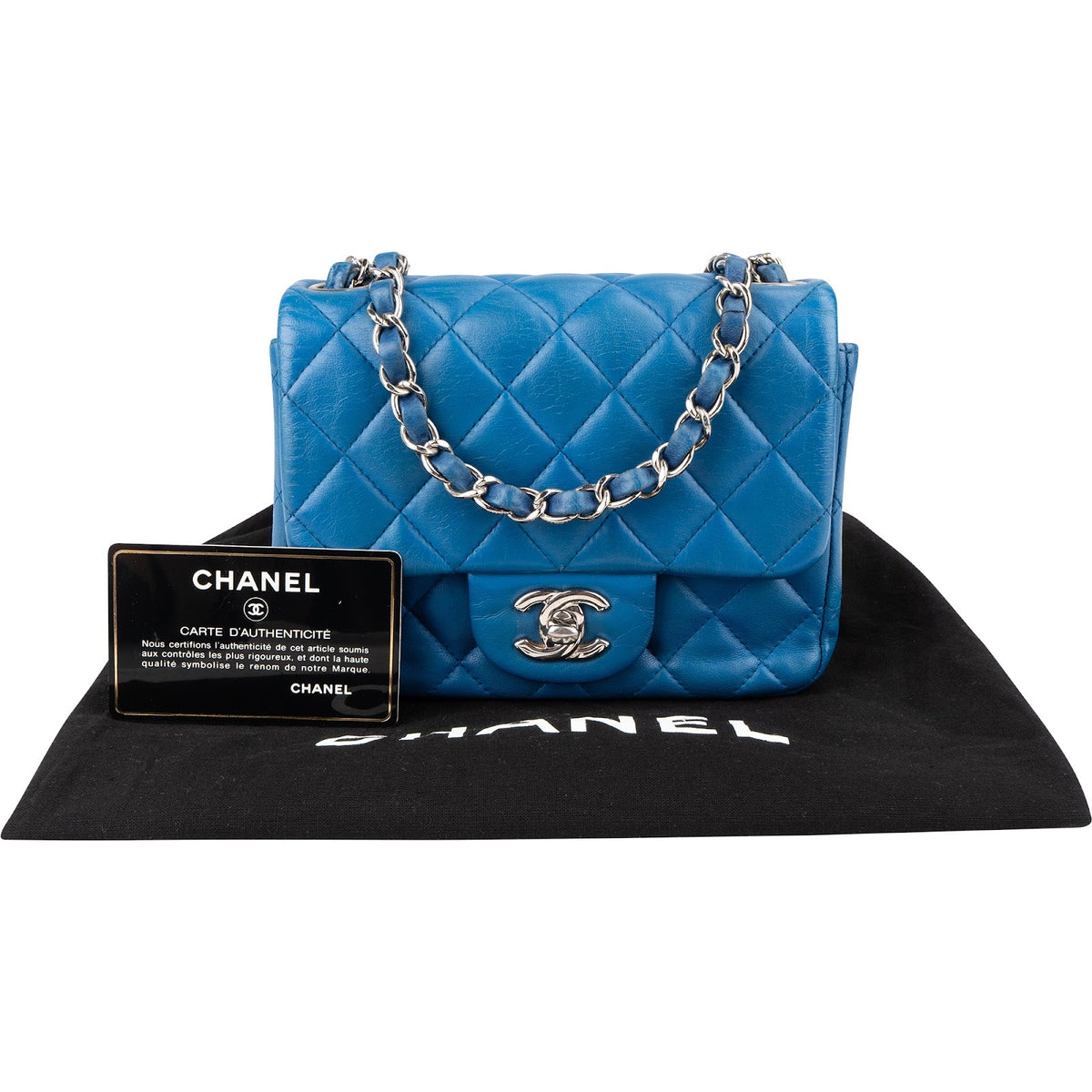 Chanel Lammleder Mini Square Single Flap Umhängetasche, Bild 2 von 14