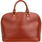 Louis Vuitton Cognac Epi Leather Alma PM Handbag