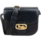 Celine Navy Boxcalf Leather Horse Carriage Triomphe Shoulder Bag