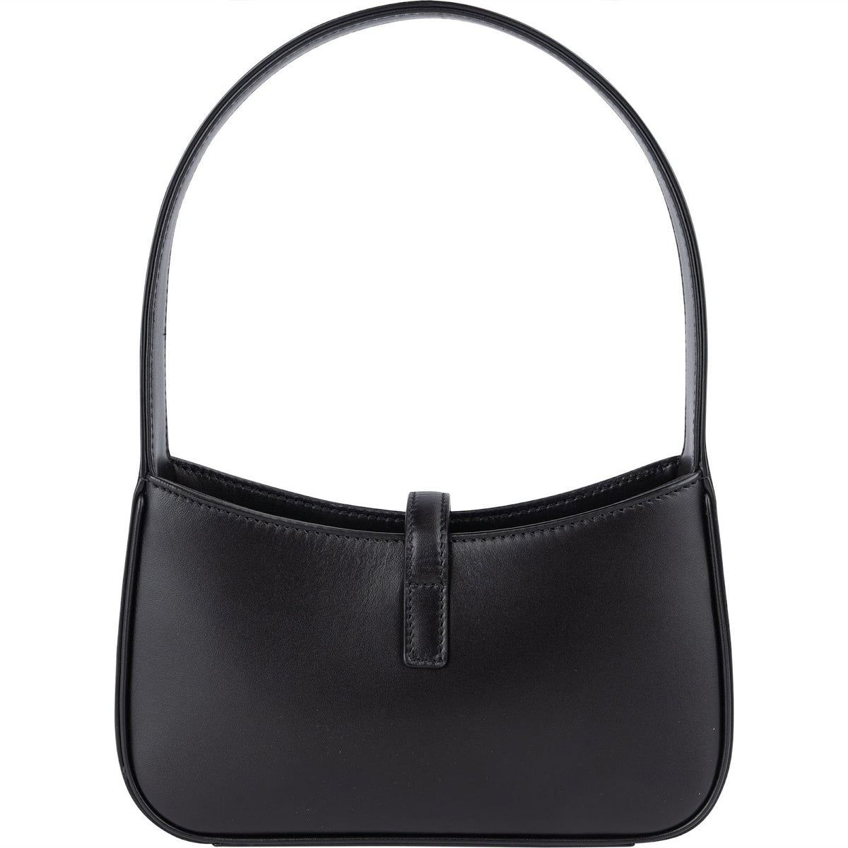 Saint Laurent Black Leather 5 à 7 Mini Hobo Handbag