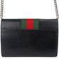 Gucci Leather Dionysus Web Stripe Wallet On Chain Crossbody Bag