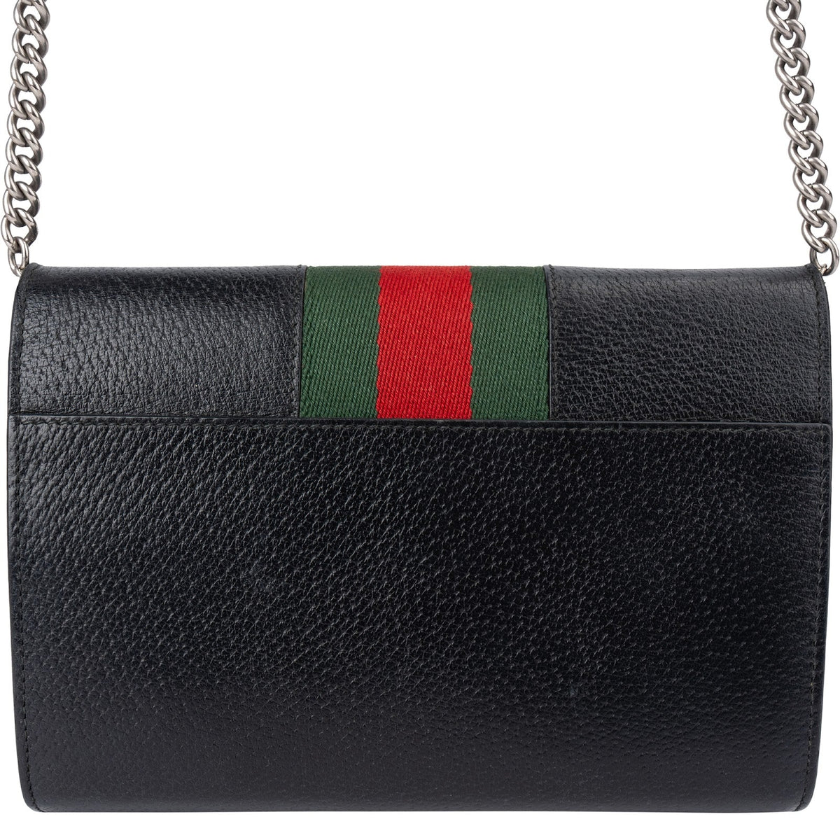 Gucci Leather Dionysus Web Stripe Wallet On Chain Crossbody Bag