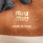 Miu Miu Calfskin Leather Mini Drawstring Bucket Crossbody Bag