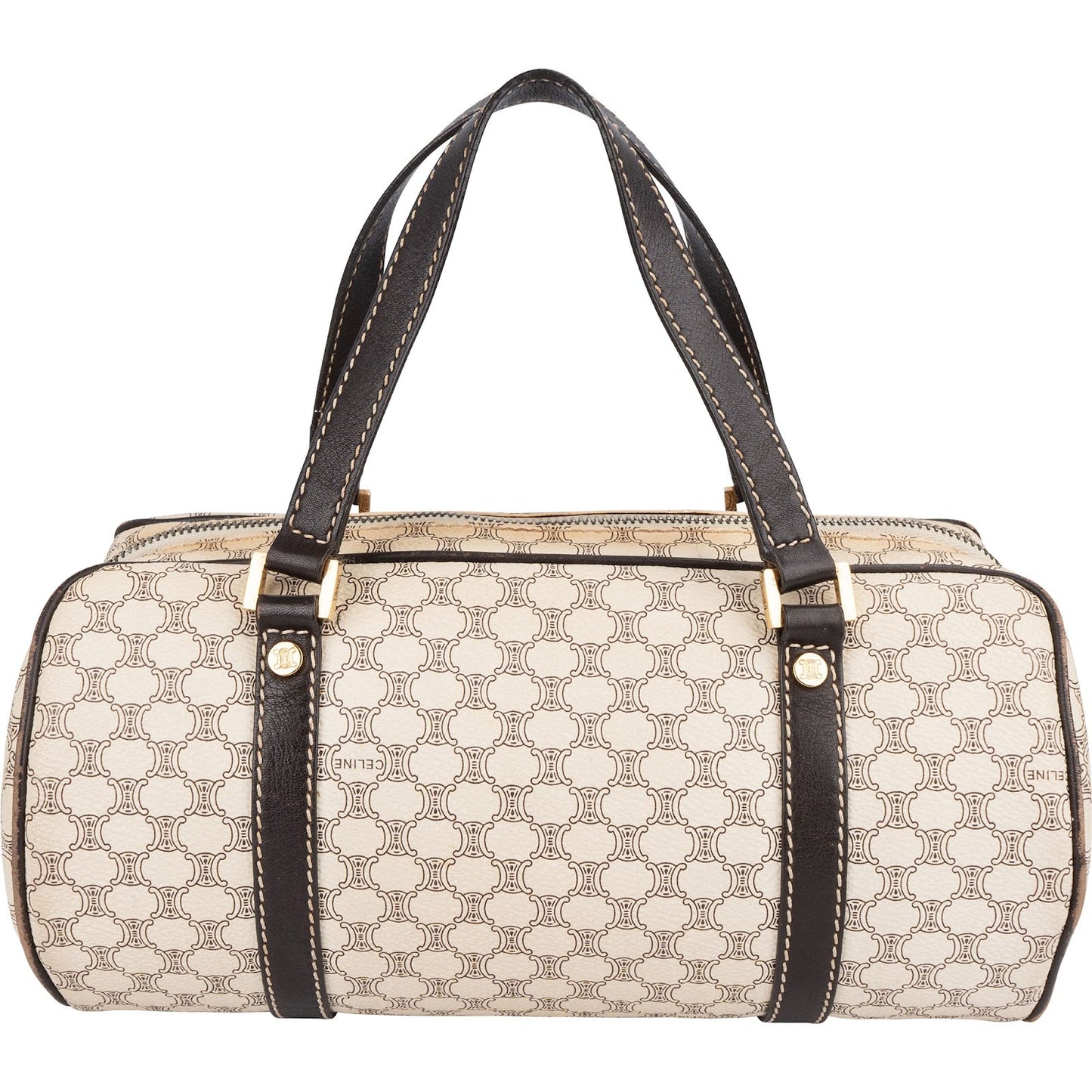 Celine Macadam Monogram Small Boston Handbag