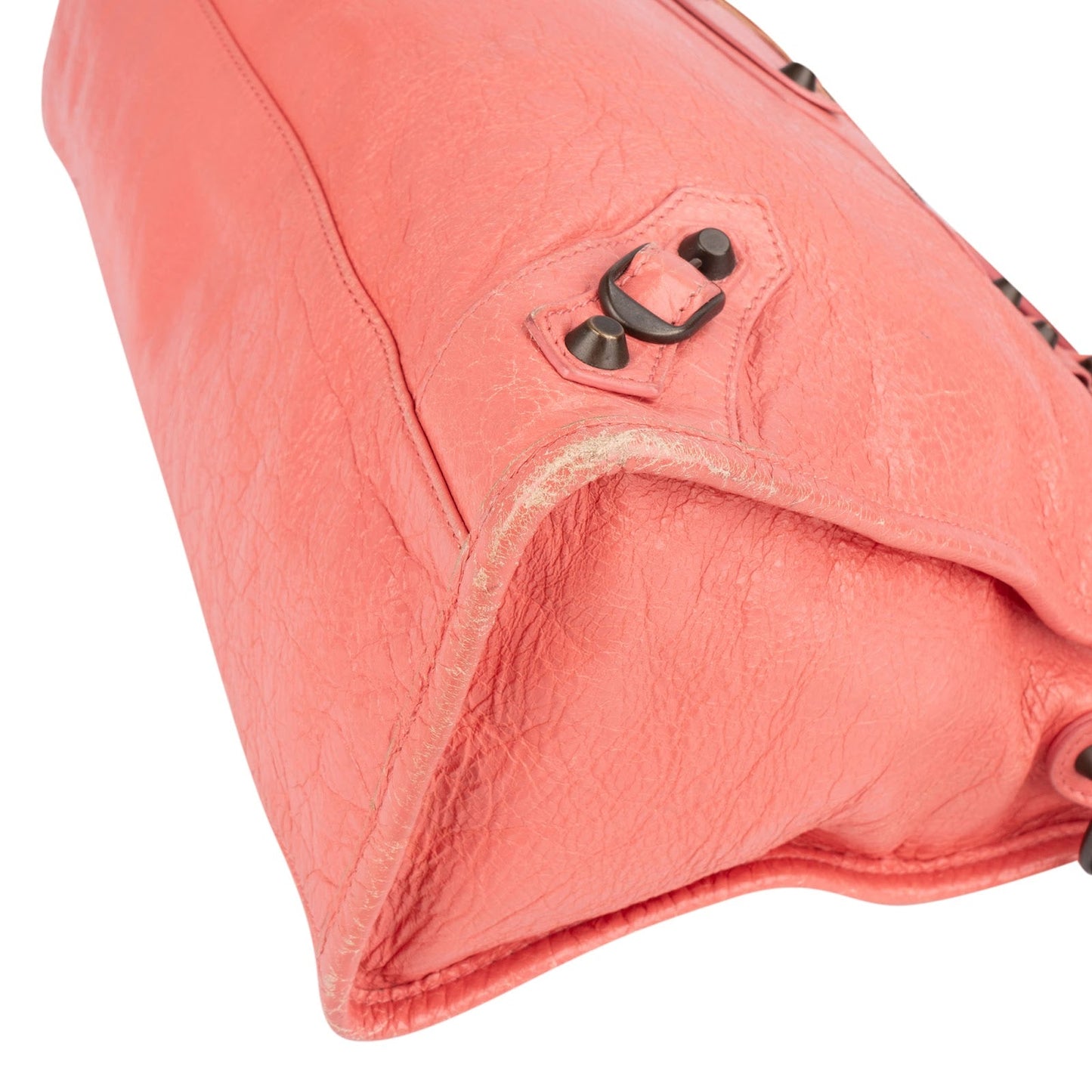 Balenciaga Pink Leather City Handbag