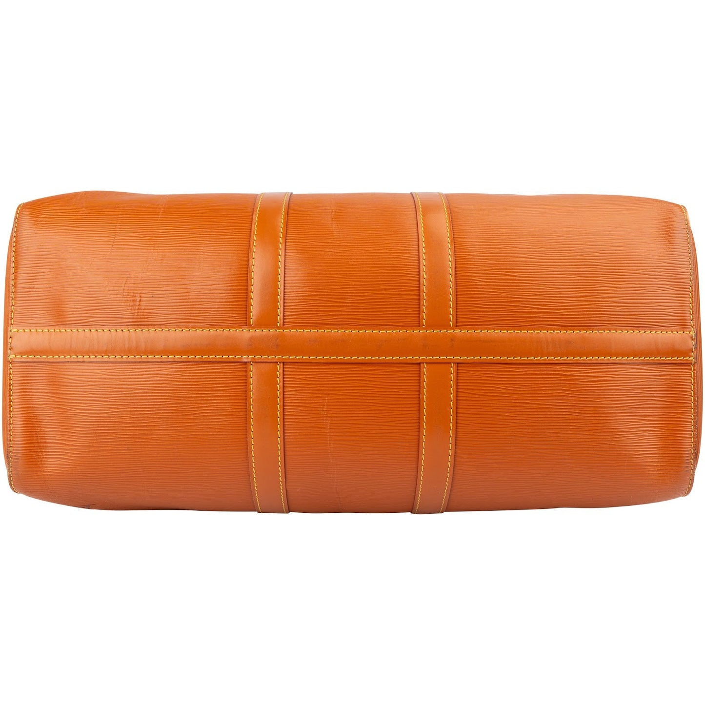 Louis Vuitton Orange Epi Leather Keepall 45 Travel Bag