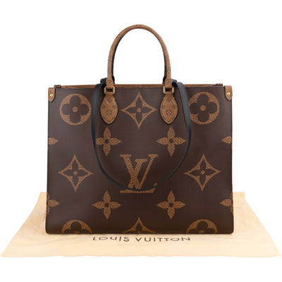 Louis Vuitton Monogram Giant Reverse OnTheGo GM Handbag