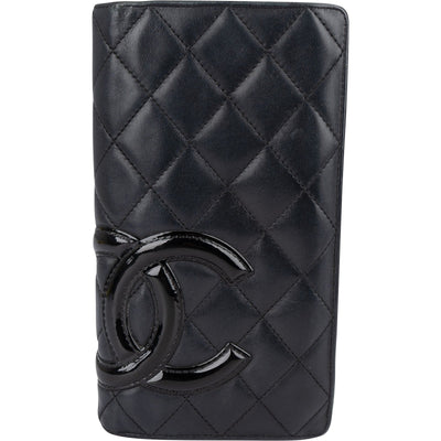 Chanel Quilted Lambskin Cambon Long Wallet