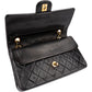 Chanel Quilted Lambskin Medium 24K Gold Double Flap Shoulder Bag