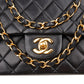 Chanel Quilted Lambskin Medium 24K Gold Double Flap Shoulder Bag