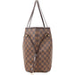 Louis Vuitton Monogram Damier Ebene Canvas Neverfull MM Shoulder Bag