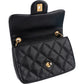 Chanel Quilted Lambskin Heart Charms Mini Rectangular Single Flap Crossbody Bag