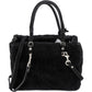 Balenciaga Shearling & Suede Mini Classic City Handbag
