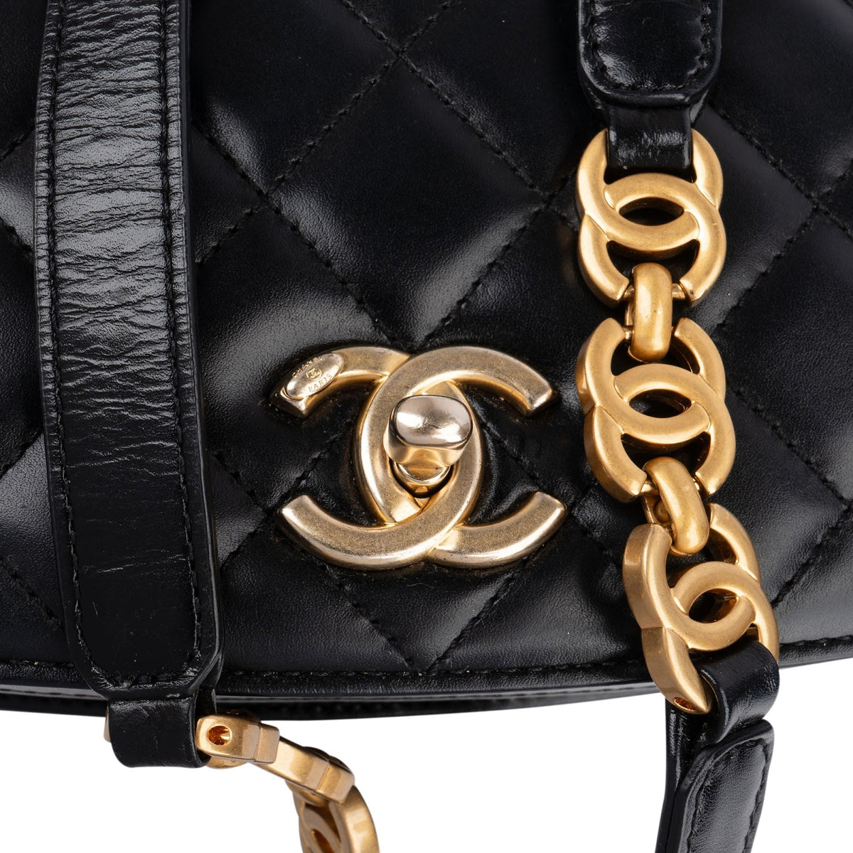 Chanel Quilted Lambskin CC Chain Flap Crossbody Bag